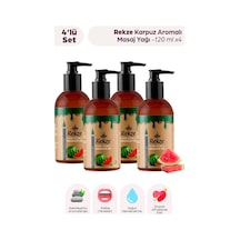 4 Lü Karpuz Aromalı Masaj Yağı 120 Ml X 4 Doğal Ve Aromaterapi Etkili Vücut Bakım Yağı - 306312762
