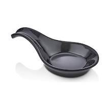 12 Adet Melamin Minimal Kaşık Sosluk Reçellik 88 Ml Siyah Makinede Yıkanabilir