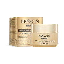 Bioxcin Age Reverse Kırışıklık Karşıtı Altın Krem 50 Ml 24k Altın, İpek Proteini, Pantenol Ve Zeytinyağı İçerikli Cilt Sıkılaştırıcı Ve Nemlendirici