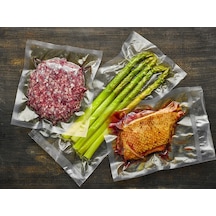 Tırtıklı Rulo Vakum Torbası Poşet Çift Yüzey Tırtıklı 28 CM x 10 M