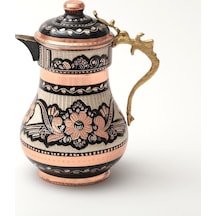 Erzincan El İşlemeli Bakır Ördek Kapaklı Sürahi Minesiz