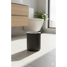 Banyo Mutfak Çöp Kovası 6 Litre Siyah Plastik 3372 10l Siyah