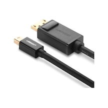 4k Mini Display Port To Display Port Dönüştürücü Kablo 1.5 Metre Siyah Diğer