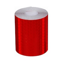 Kırmızı Bisiklet Motosiklet Güvenlik İşareti Yansıtıcı Etiket Bant Yapışkanlı Uyarı Çıkartması