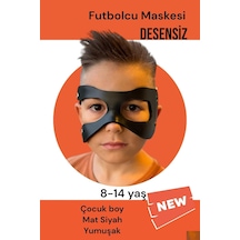 Victor Osimhen Futbolcu Maskesi Siyah Mat Esnek Çocuk Boy Maske Lastikli Standart