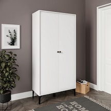 Massimo White Kapaklı,raflı Portmanto/ayakkabılık %100mdf