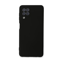 Samsung Galaxy A22 Kılıf Nano İçi Kadife Silikon - Siyah 0.2M-Çok Renkli
