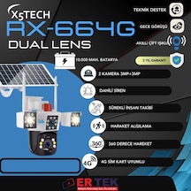 X5-tech Rx-664g Speed Dome Kamera Solar 4g 2 3mp Beyaz