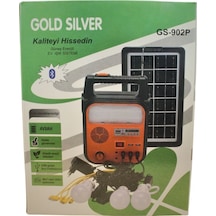 Gold Silver Gs-902P Güneş Enerjili Solar Lamba[Yeni Ürün]