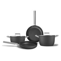 Cookware 50's Style Prıma Siyah 4'lü Tencere&tava Seti Ckffckfc2624blm - Siyah