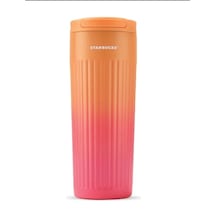 Starbucks Turuncu Ombre Çelik Termos - 473ml Pembe