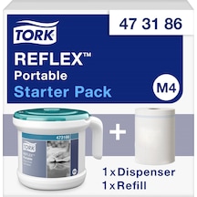Tork Reflex Taşınabilir İçten Çekmeli Dispenser Sistemi + 1 Adet