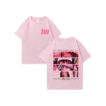 Flood Of Style Tour Moo Tur Benim Con Moda Grafik T-shirt Adam Kadın Yüksek Kaliteli T-shirt Sıfır Yaka Pembe