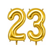 23 Rakam Folyo Balon Altın Rengi 76 Cm