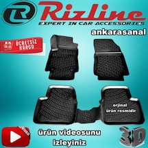 Rizline Citroen C3 3D Paspas Havuzlu Siyah 2016-2020 Arası N11.9182