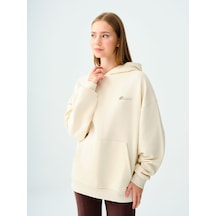 LOFT Oversize Kadın Sweatshirt Ekru
