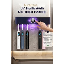 Şarj Edilebilir Diş Fırçası Tutacağı Ve Sensörlü Uv Sterilizatör Philips Led Teknolojisi Mavi - 691785145 Mavi