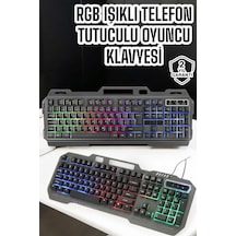 Q Klavye Rgb Işıklı Klavye Ve Mouse Seti Kablolu Mouse ş - Lisinya