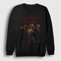 Presmono Unisex Evisceration Cannibal Corpse Sweatshirt Siyah