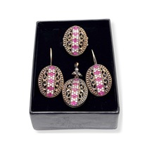 Oya Silver Otantik İri İşlemeli Işıltılı Gümüş Set&takım