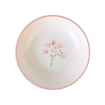 Keramika Minimal Çiçek Kase 14 Cm - 6 Adet Tarı