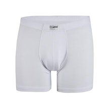 6 Adet Yıldız Erkek Bambu Likralı Boxer Short Beyaz 320