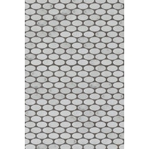 TUQCO Doğaltaş Ellipse Carrara Eskitme Mermer Mozaik