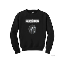 The Mandalorian Helmet Siyah Sweatshirt