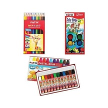 Boya Seti 3 'lü Ekonomik Paket Çok Renkli