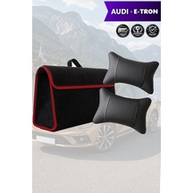 Audi Etron Uyumlu Bagaj Çantası Siyah Renk Koltuk Yastığı Lüks Model