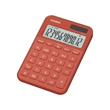 Casio Ms-20yc-rd 12 Hane Kırmızı Masa Üstü Hesap Makinesi Beyaz