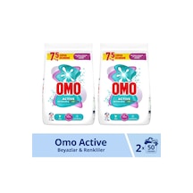 Omo Active Beyazlar ve Renkliler Toz Deterjanı 100 Yıkama 2 x 7500 G
