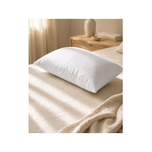 Microfiber Yastık 900gr Silikon Elyaf Dolgulu 50x70 Cm Beyaz Beyaz