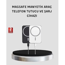 Magsafe Uyumlu Kablosuz Powerbank Güçlü Mıknatıs, Hızlı Şarj, Kompakt Tasarım Beyaz Magsafe Uyumlu Kablosuz Powerbank Güçlü Mıknatıs, Hızlı Şarj, Kompakt Tasarım Beyaz