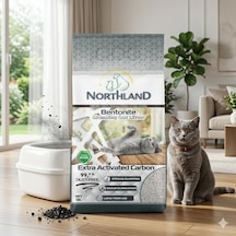 Northland Doğal Bentonite Tozsuz Aktif Karbonlu Kedi Kumu 10 Lt