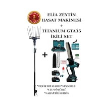 Sensörlü Ve Devir Ayarlı Zeytin Hasat Makinası Taraklı Şarj Aleti Hediyeli
