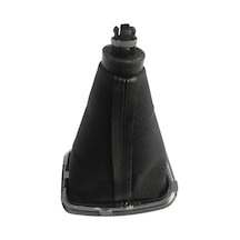 Didadodo Yüksek Kaliteli Pu Deri 6 Vites Topuzu Kılıfı - Vw Golf, Bora, Jetta İçin Dayanıklı Ve Rahat. Siyah, Yeni Tasarım Siyah