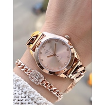 Ferrucci Çelik Kordon 2 Yıl Garantili 3 Atm Suya Dayanıklı Kadın Kol Saati+bileklik Bfc.03588.02 Rose Gold
