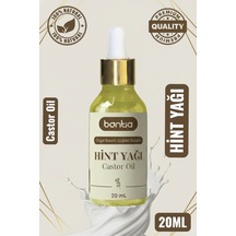 Bitkisel Hint Yağı 20 Ml Soğuk Sıkım %100 Doğal Saf & Organik - Saç, Cilt, Yüz Bakımı İçin 20 ML