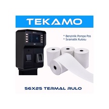 56x25 Pompa Yazarkasa Termal Pos Rulosu 10 Adet