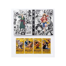 Cantex Tech One Piece Card Game Booster Yellow Pack 4 Paket Trading Cards - 40 Kart +albüm