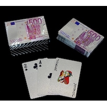 Zenviya21 Euro Tasarımlı Gümüş İskambil Oyun Kartı Alk2812 Zenya785