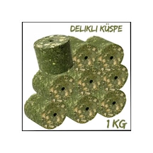 Yeşil - 1 Kg Paket Silindir - Sazan Yemi - Delikli Küspe - Mısır - Spe.151