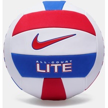 All Court Lıte Volleyball Deflated Whıte/unıversıty Red Voleybol Topu 5 Numara Beyaz - Kırmızı