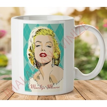 1-307 Marilyn Monroe Beyaz İki Tarafı Baskılı Kupa Bardak.jpg