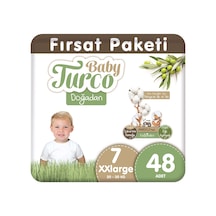 Baby Turco Doğadan Bebek Bezi 7 Numara XXlarge Fırsat Paketi 48 Adet