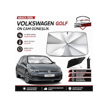 Volkswagen Golf Şemsiye Tip Ön Cam Güneşliği Katlanabilir Uv Korumalı Araç Cam Güneşlik