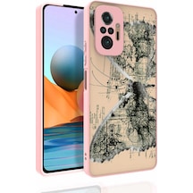 Ardemix Redmi Note 10 Pro Kılıf Desenli Kamera Korumalı Parlak Nora Kapak - No4 NO4