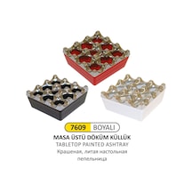 Masa Üstü Küllük Döküm Boyalı Krom