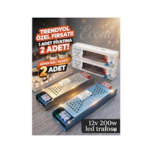 12v 200w 16,5 A Şerit Led Trafosu 15 Mt Led İçin 2 Adet